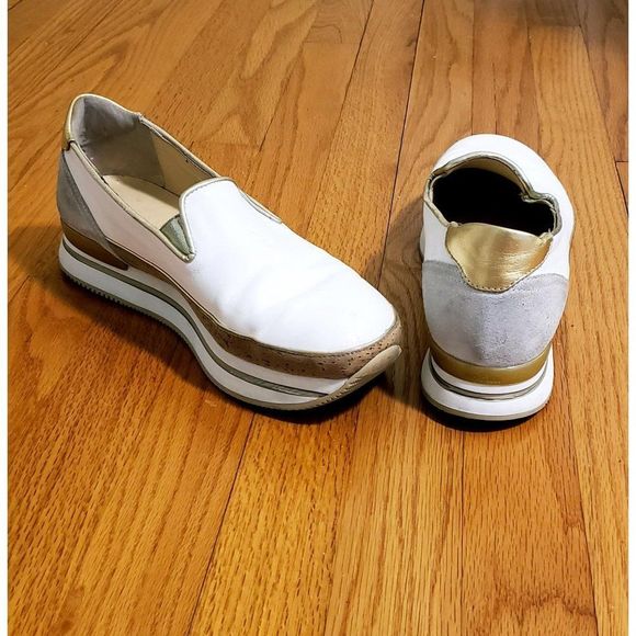 Hogan Gold Trim Sneakers - Picture 4 of 14